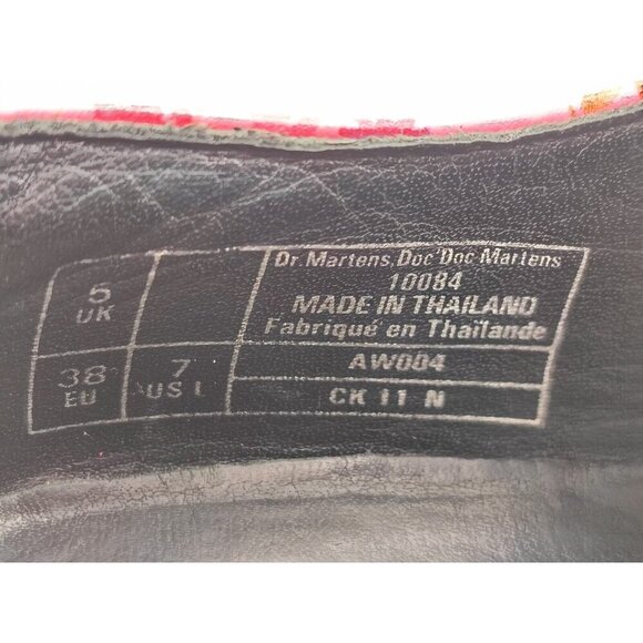 Dr Martens Women's Pascal Hole Floral Flower Pink Ankle Loafers 7US - Picture 8 of 11